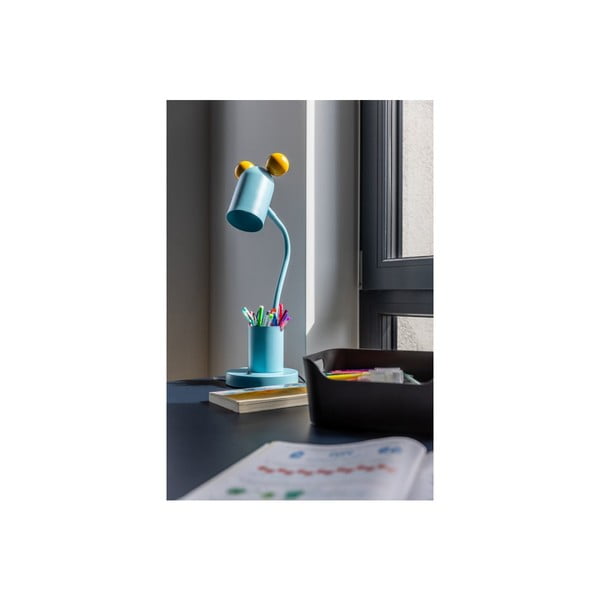 Helesinine laualamp metallist varjuga (kõrgus 50 cm) Mouse - GTV-image-4