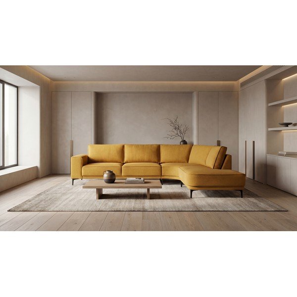 Sinepikollane nurgadiivan (parem nurk) Copenhagen - Scandic-image-1