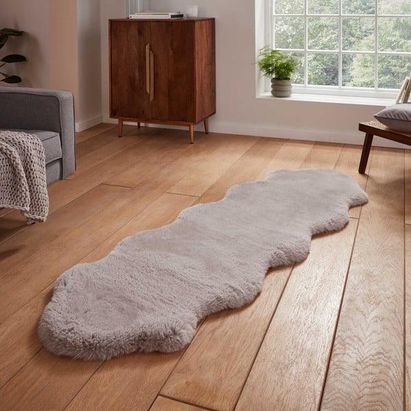 Helehall sünteetiline koridorivaip 60x180 cm Super Teddy - Think Rugs-image-1