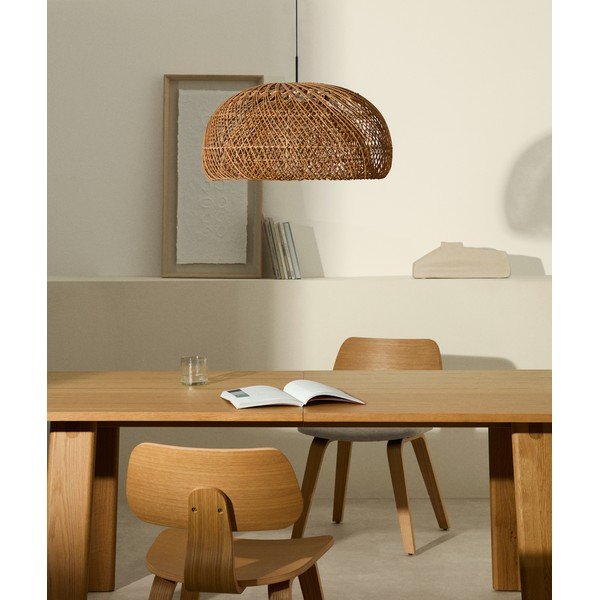 Rotangist lambivarju naturaalses värvitoonis ø 60 cm Isora - Kave Home-image-1