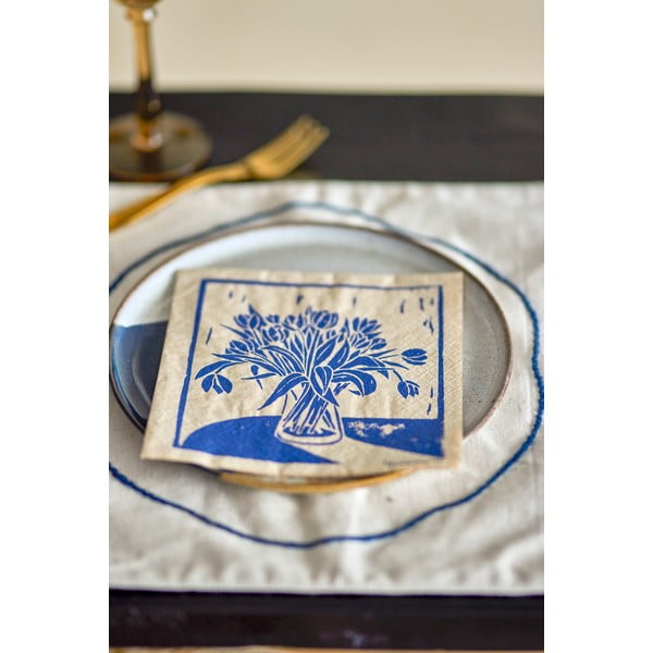 Pabersalvrätikud 20 tk komplektis Tulips - Bloomingville-image-1