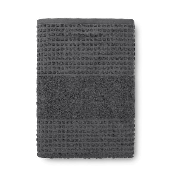 Tumehall orgaanilisest puuvillast froteerätik 70x140 cm Check - JUNA