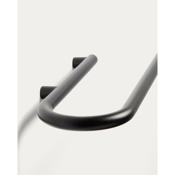 Must roostevabast terasest seinale kinnitatav käterätikuhoidja Arely - Kave Home-image-3