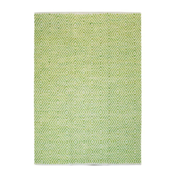 Ručně tkaný zelený koberec Kayoom Coctail Arlon, 80 x 150 cm