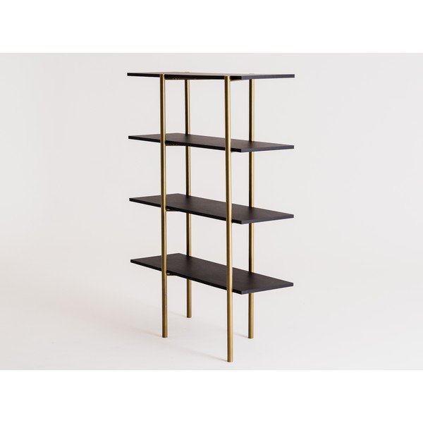 Must ja kuldne raamaturiiul 110x150 cm Rave - CustomForm-image-3