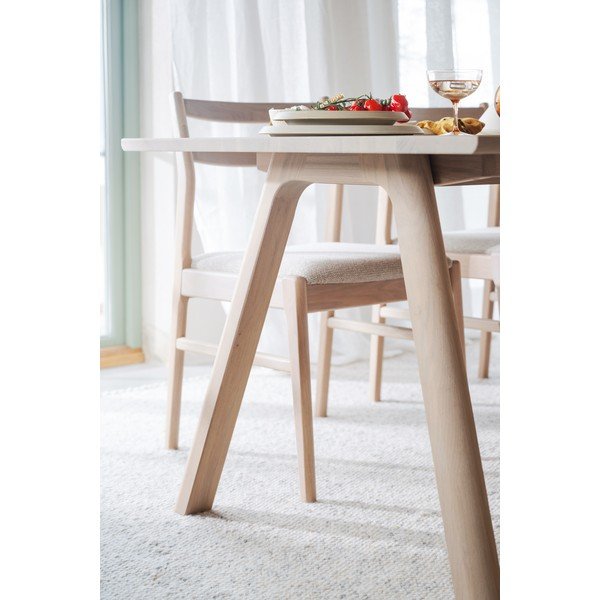Pikendatav söögilaud tammepuust 95x220 cm Clapperton - Rowico-image-3