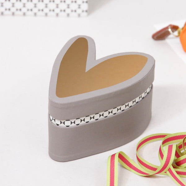Úložný box ve tvaru srdce Caroline Gardner Hearts Trinket Box