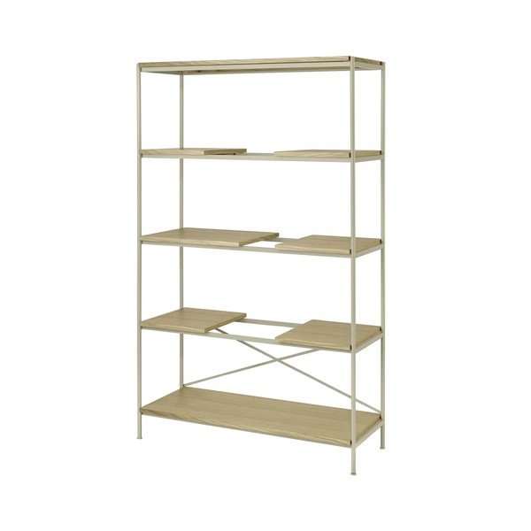 Naturaalses värvitoonis tammepuust riiul 105x170x40 cm Sukoya - Blomus-image-2