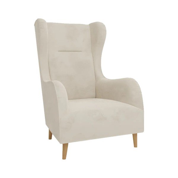 Kreem sametist tugitool Carole - Ropez