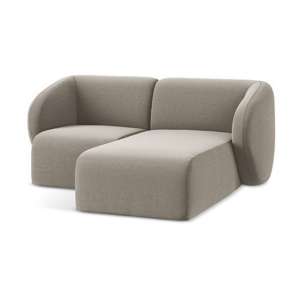 Helepruun sametist nurgadiivan (parem nurk/diivanvoodiga) Lani - Makamii-image-4