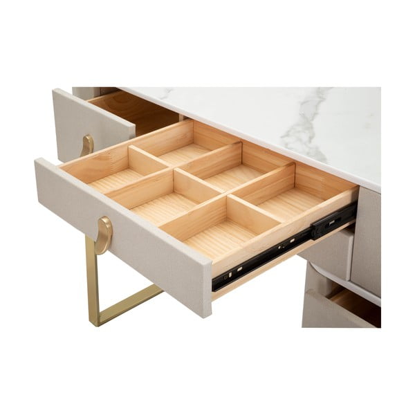 Konsoollaud beež-kuldne 40x120 cm Beauty - Mauro Ferretti-image-1