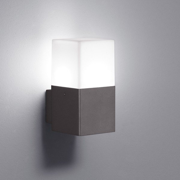 Šedé venkovní nástěnné svítidlo Trio Hudson, výška 17 cm-image-1