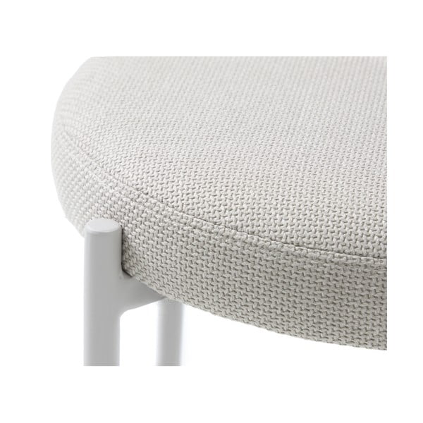 Kreem metallist taburet Pelican - Unique Furniture-image-1