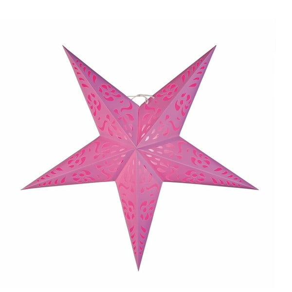 Závěsná dekorativní hvězda Five Pink, 60 cm