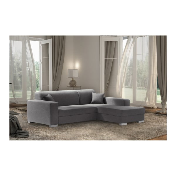 Tmavě šedá sedačka INTERIEUR DE FAMILLE PARIS Bijou, pravý roh-image-4