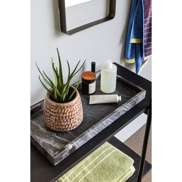 Komplekt 2 musta marmorist kandikut Nena - Hübsch-image-1