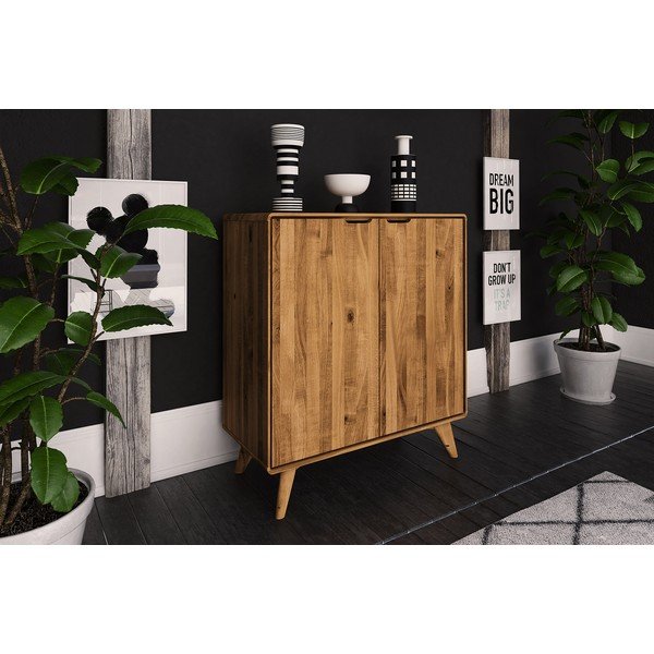 Kõrge tammepuust kapp 90x92 cm Greg - The Beds-image-4