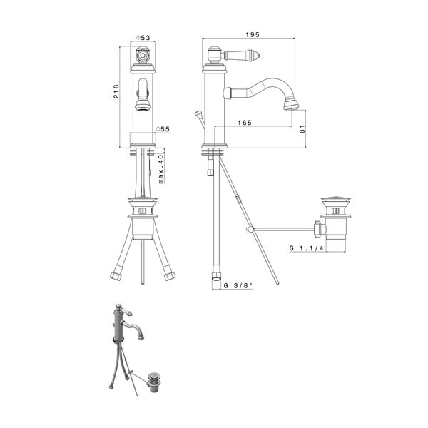 Hõbe segisti Vienna - Sapho-image-4