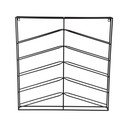 Must metallist seinale paigaldatav veiniriiul, 10le pudelile 67x66x7,5 cm Cuadro - PT LIVING