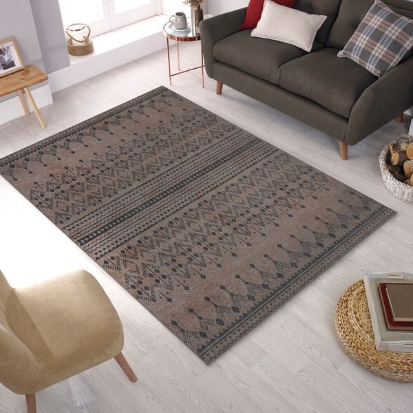 Pruun pestav vaip 170x240 cm MATCH NIKO JUTE LOOK - Flair Rugs-image-1