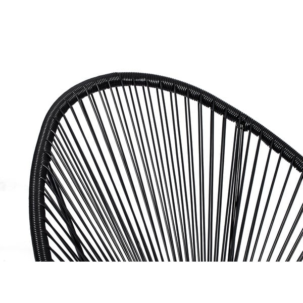 Set černých zahradních křesel Avocado a stolku Loris, ø 35 cm-image-2