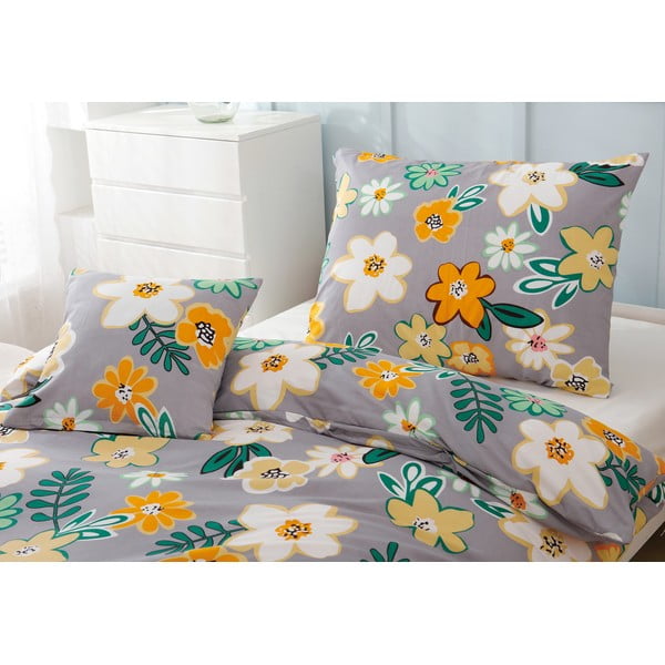 Oranž-hall 3-osaline voodipesu üheinimesevoodile mikrosatiinist 140x200 cm Grace - My House-image-3