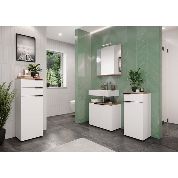 Seinapeegel koos valgusti ja riiuliga 15x75 cm Menen - Germania-image-2