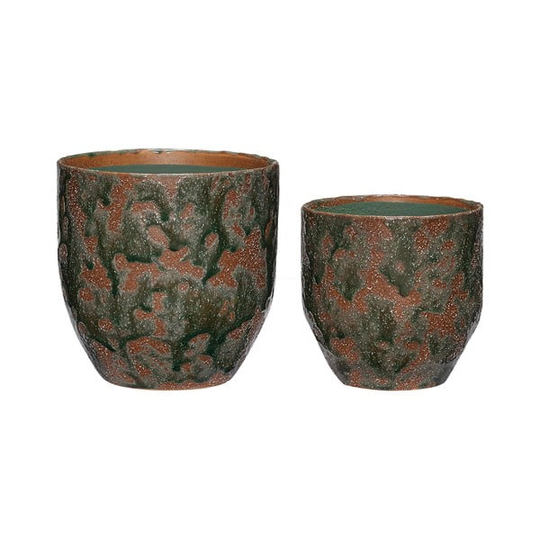 Keraamika lillepoti katted komplektis  2 tk ø 15 cm Normu – Hübsch