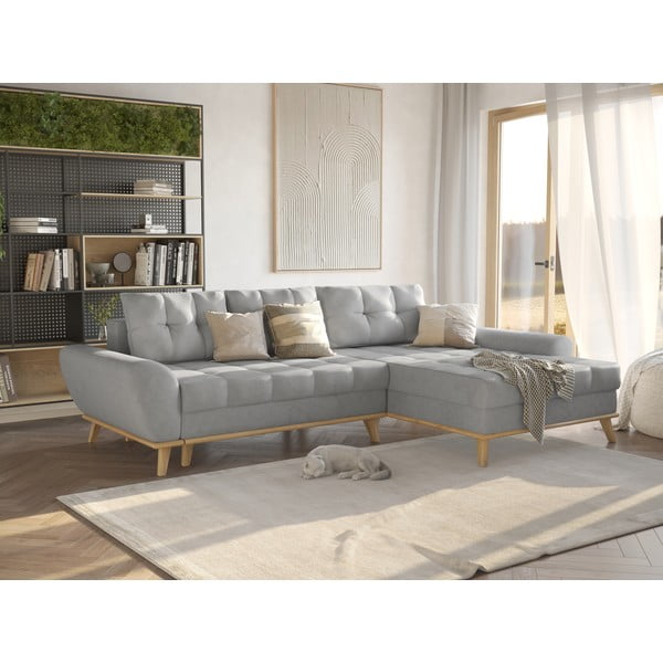 Helehall nurgadiivanvoodi (parem nurk) Balitco - Ropez-image-1