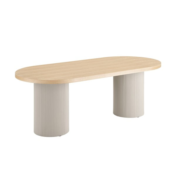 Söögilaud saarepuidu spoonist lauaplaadiga 100x220 cm Solva - House Nordic