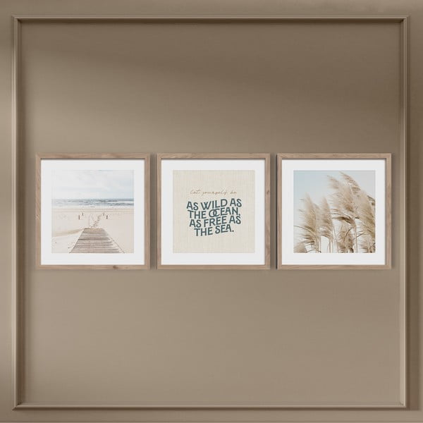 Maalid 3tk komplektis 30x40 cm Seaside - Styler-image-3