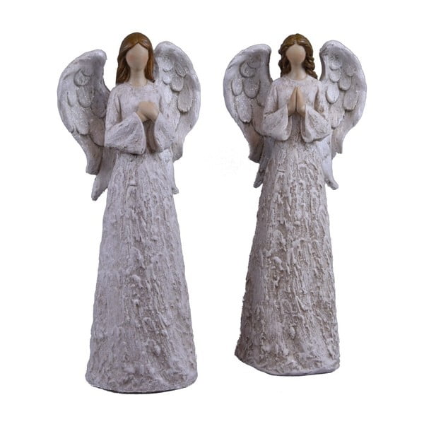 Sada 2 dekorativních andělů s krajkovou sukní Ego Dekor