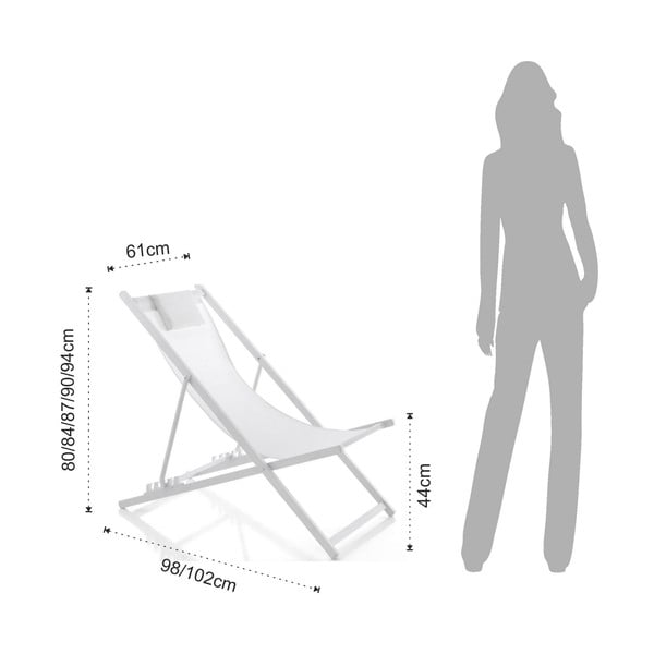 Valge metallist kokkupandav aiatool Milos - Tomasucci-image-4