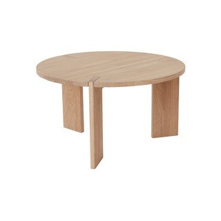 Ümmargune kohvilaud tammepuust naturaalses värvitoonis, läbimõõduga 65 cm Oy - OYOY Living Design