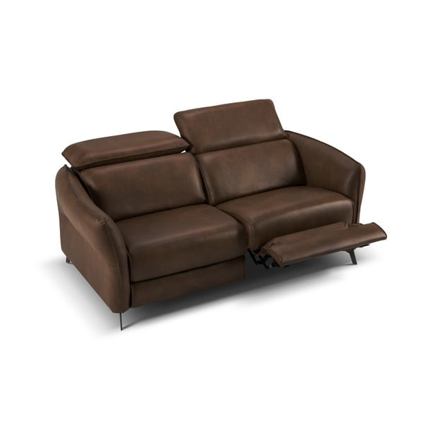 Tumepruun nahkdiivan 103 cm Hubble - Windsor & Co Sofas-image-3