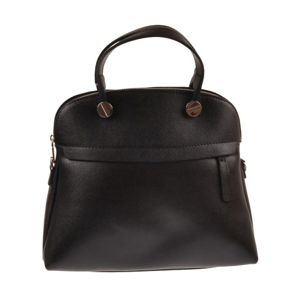 Černá kožená kabelka Florence Bags Yutz