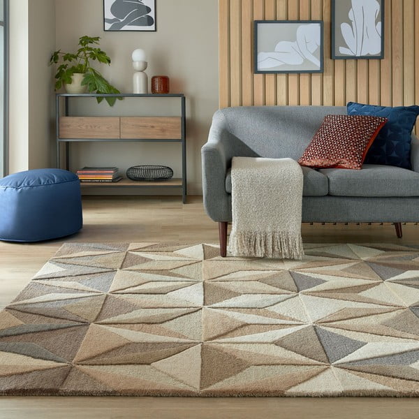 Beež villane vaip 160x230 cm Reverie - Flair Rugs-image-1