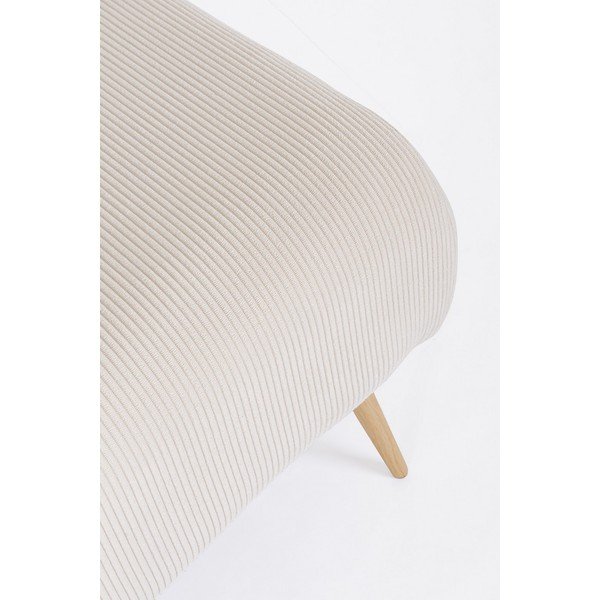 Valge polsterdatud pink Olga - Bizzotto-image-1