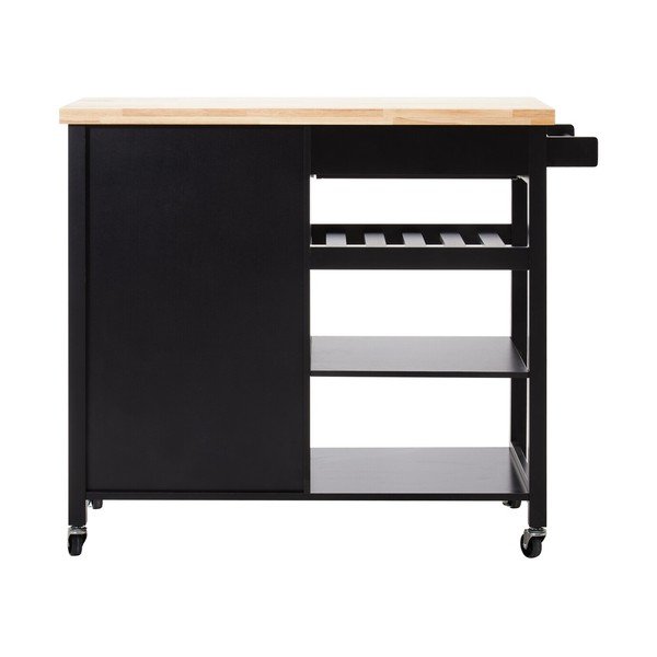 Kummipuust serveerimislaud ratastel 48x105 cm Frankfurt - Premier Housewares-image-4