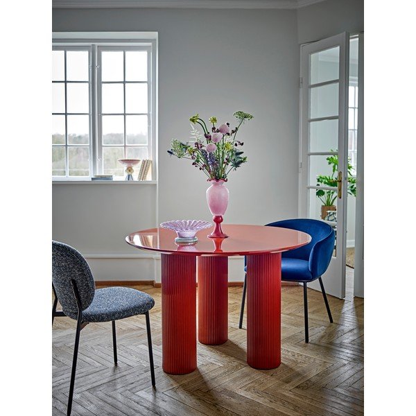 Läikiv ümmargune söögilaud ø 110 cm Della - Bloomingville-image-1