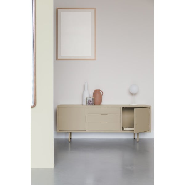 Beež kummut 140x55x40 cm Kos - White Label-image-1