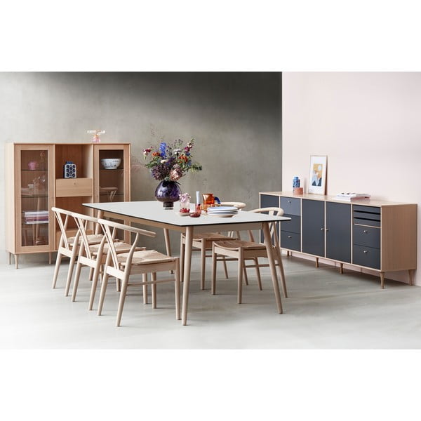 Must kokkupandav söögilaud 90x165 cm Meza - Hammel Furniture-image-1