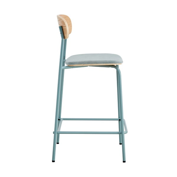 Sinised-puiduvärvi baaritoolid 2tk komplektis (istme kõrgus 66 cm) Adriana - Marckeric-image-4