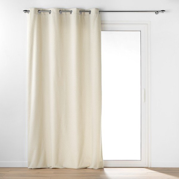 Kreem bukleekangast kardin 140x240 cm Wooly - douceur d'intérieur