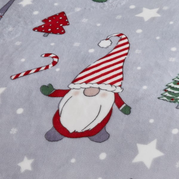 Hall mikrooplüüsist pikendatud voodipesu kaheinimesevoodile 230x220 cm Festive Gnomes - Catherine Lansfield-image-3