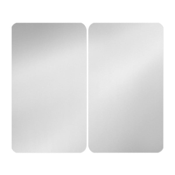 Klaasist pliidikatte komplekt 2 tk Universal Silver - Wenko