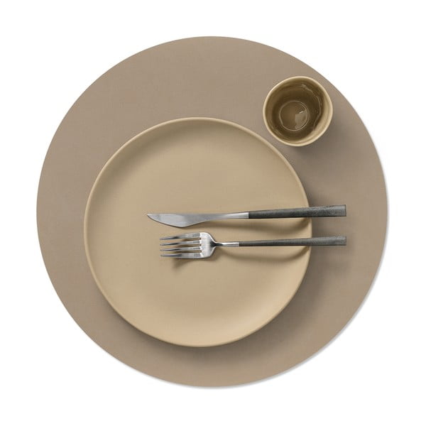 Öko-nahast lauamatt ø 40 cm Circle XL Nupo - LIND DNA-image-1