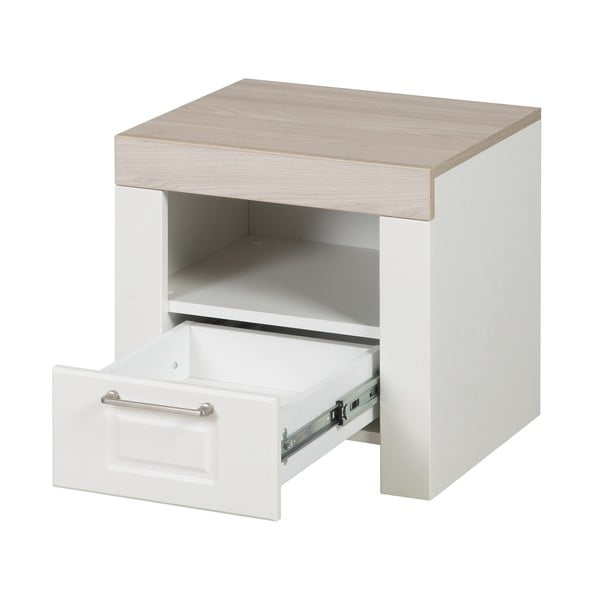 Valge laste öökapp koos riiulitega - Roba-image-4
