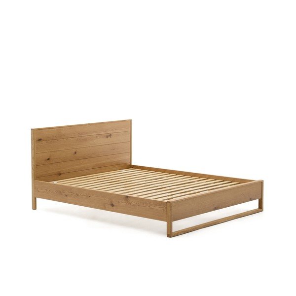 Tammepuidust kaheinimesevoodi koos voodipõhjaga 180x200 cm Alguema - Kave Home