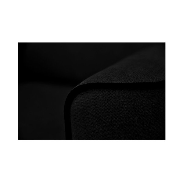 Černé křeslo se světlými nohami Mazzini Sofas Butterfly-image-3
